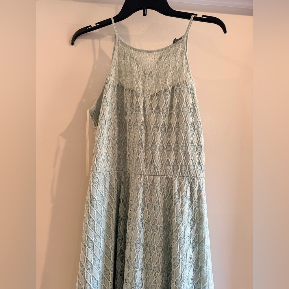 Lily Rose Light Green Lace Midi Dress